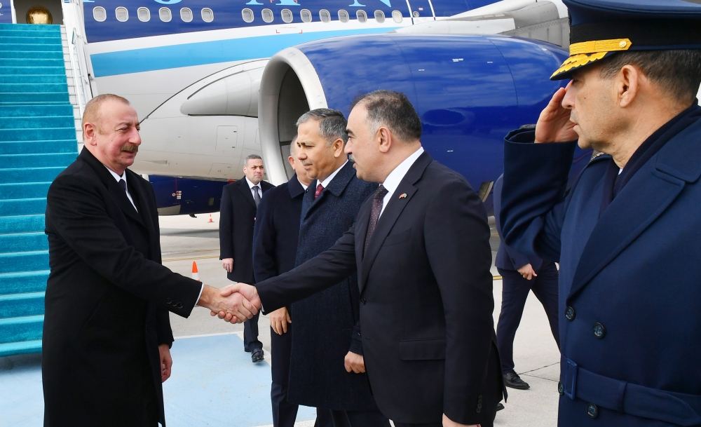 Today Az President Ilham Aliyev Arrives In T Rkiye For Working Visit